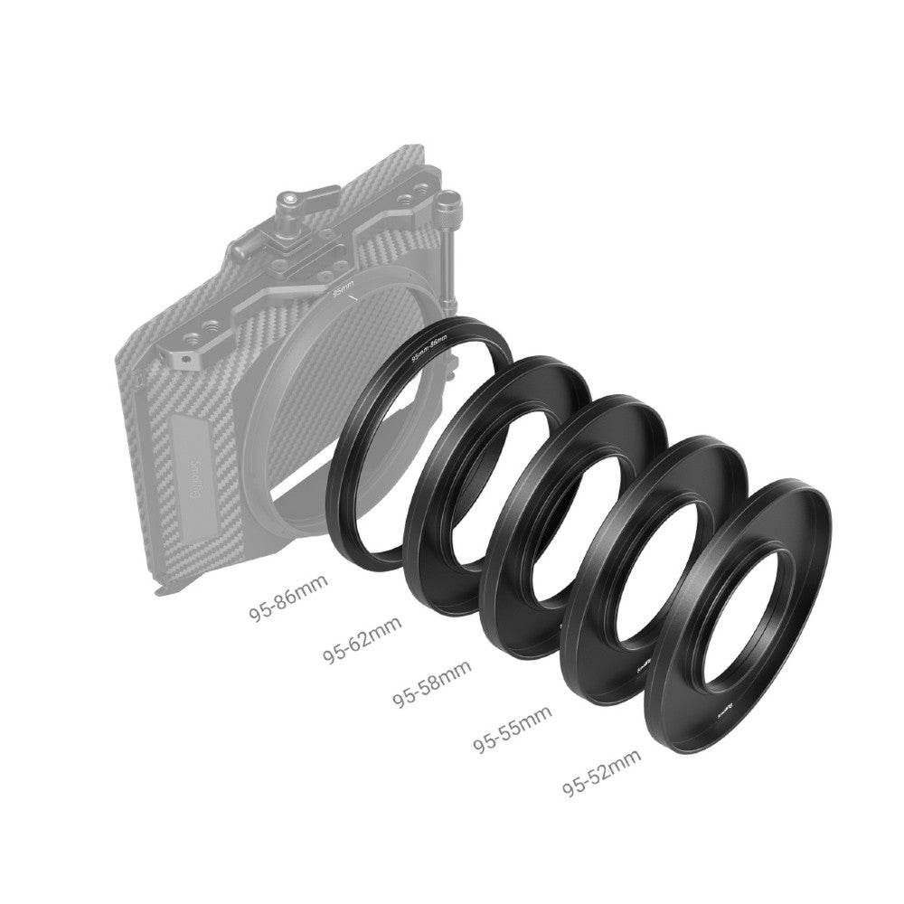 SmallRig Adapter Rings Kit (F52/55/58/62/86-95mm) for Mini Matte Box