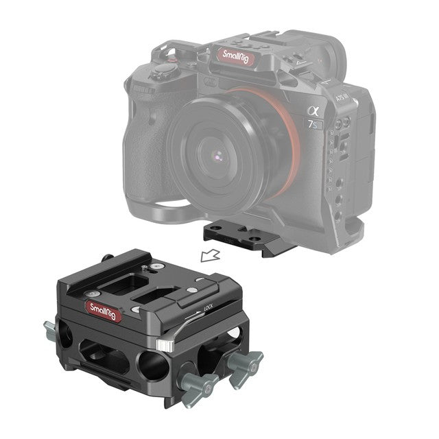 SmallRig Lightweight Baseplate with Dual 15mm Rod Clamp (magnesium alloy version)