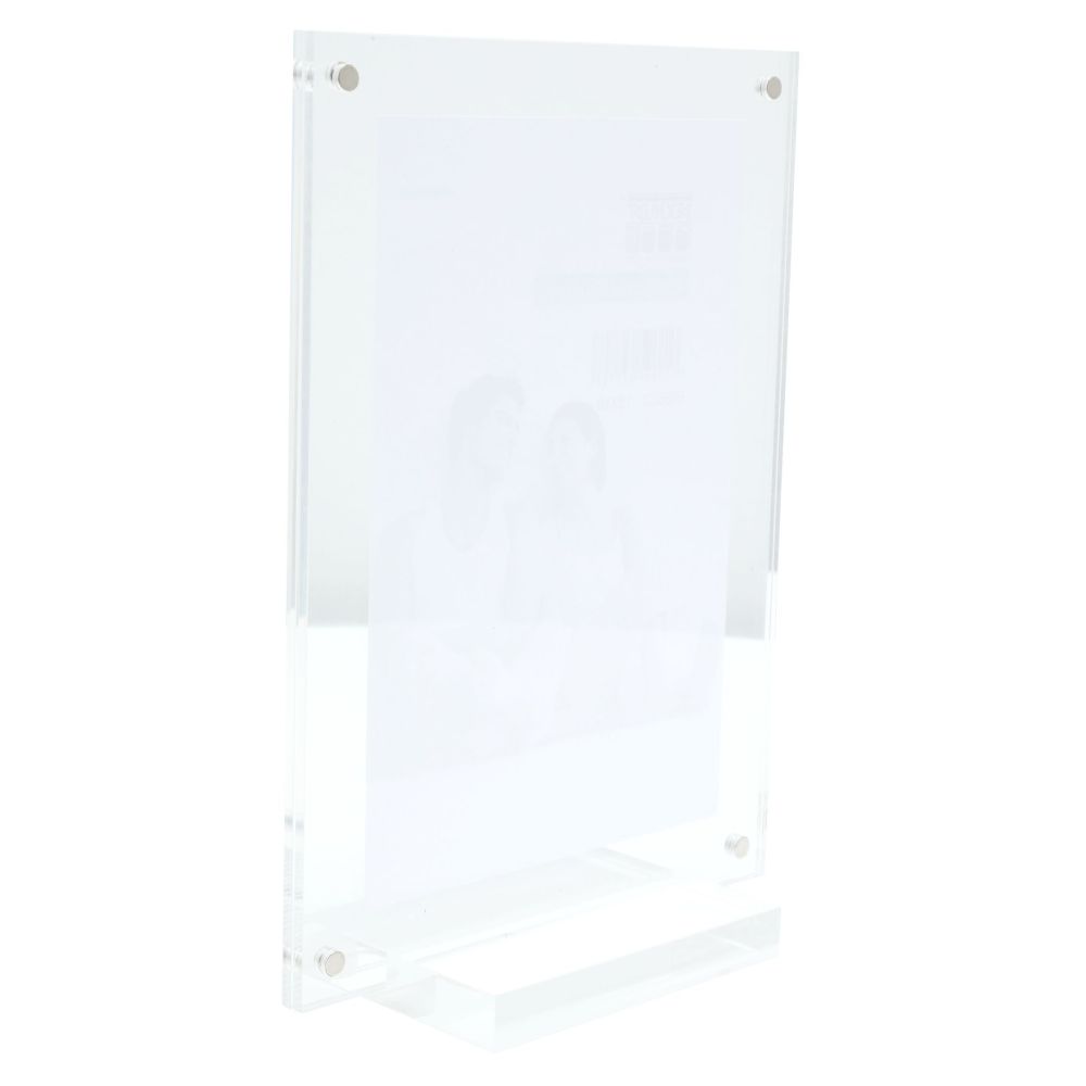 Deknudt Magnetic and transparent photo frame 6mm thick with base 10x15 S58SC1