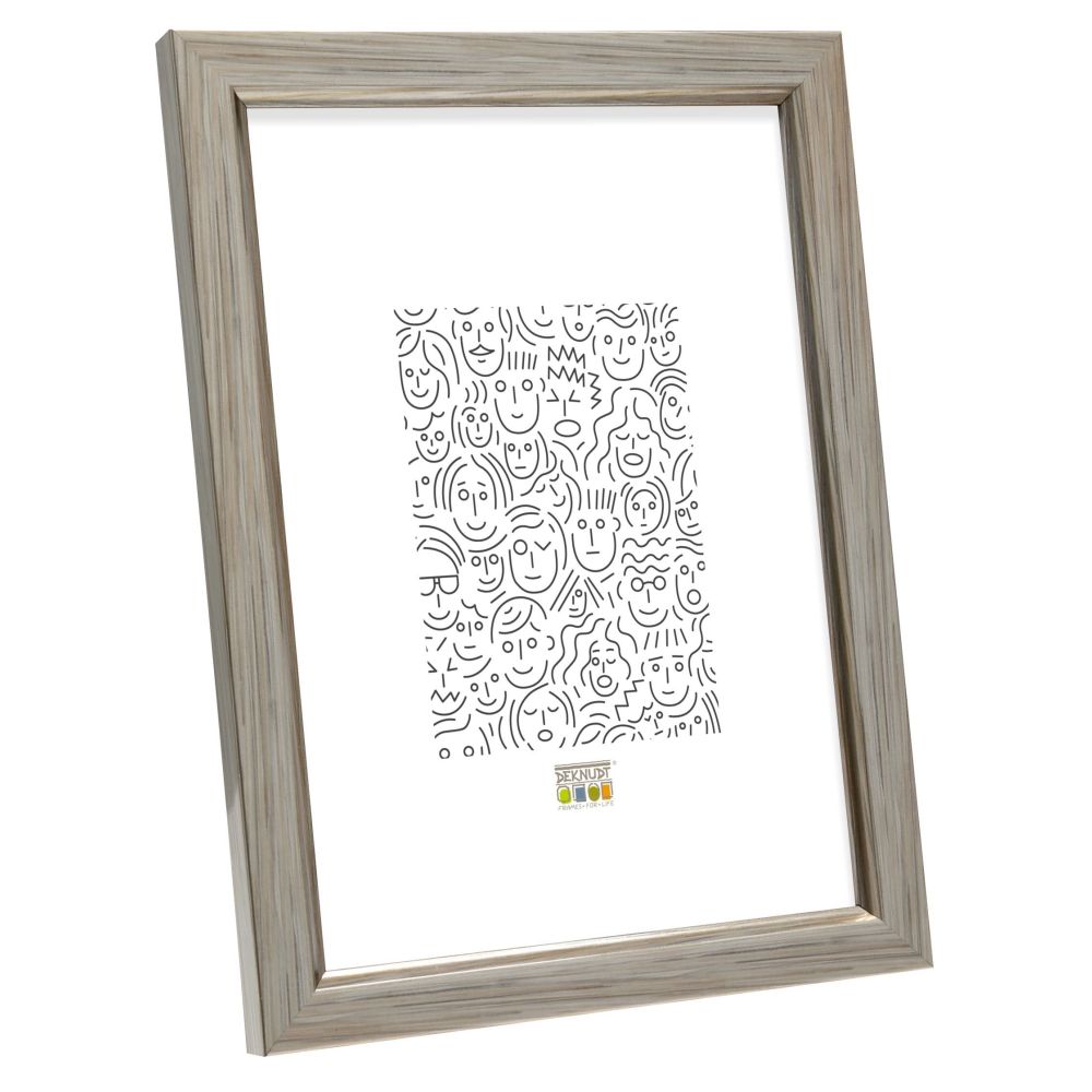 Deknudt Frame in silver with piping 13x18 S46AD1