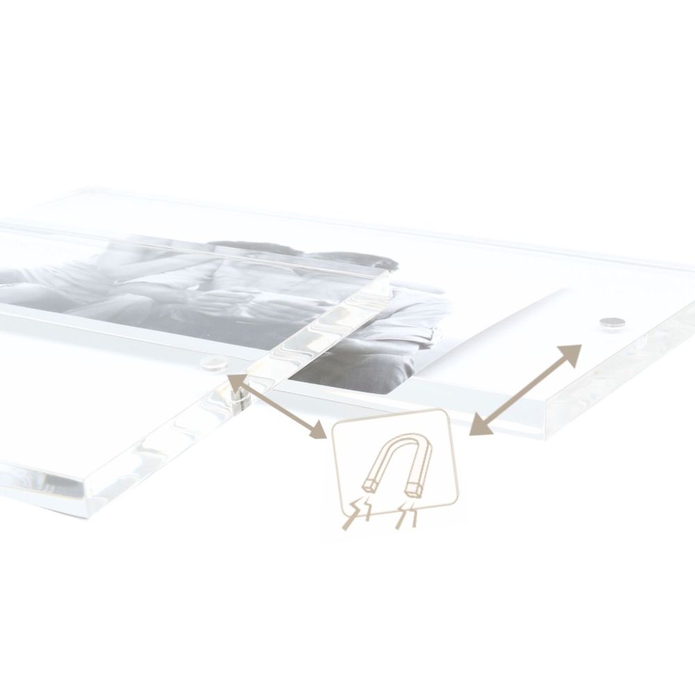 Deknudt Magnetic and transparent photo frame 20mm thick 13x18 S58SA2