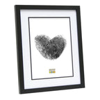 Deknudt Photo frame in black with passe-board 15x20 S43AK2