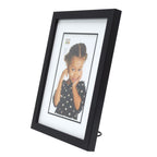 Deknudt Photo frame in black with passe-board 15x20 S43AK2