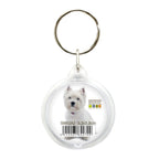 Deknudt Round photo key ring in plastic S66GA2