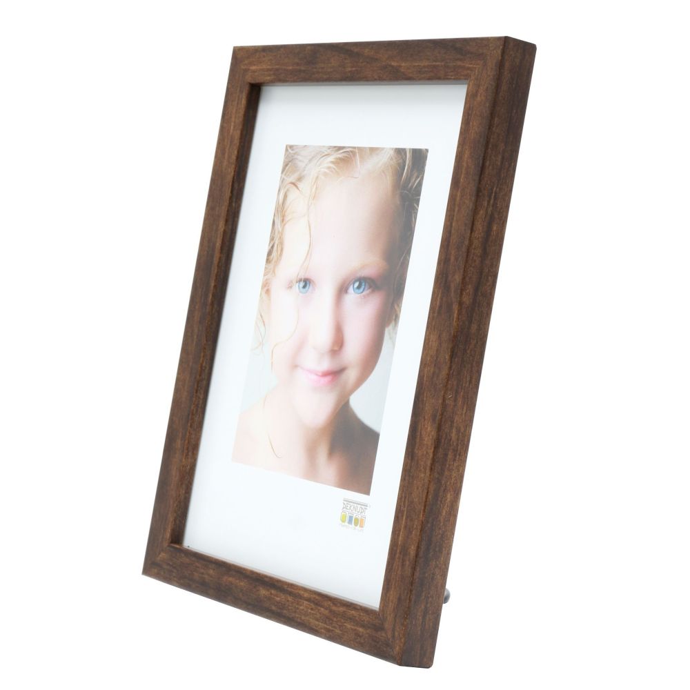 Deknudt Narrow frame in brown wood color 10x15 S43AH3
