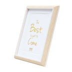 Deknudt Photo frame in light wood colour with white piping and passe-board 13x18 S46WG3