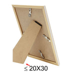 Deknudt Photo frame in light wood colour with white piping and passe-board 13x18 S46WG3