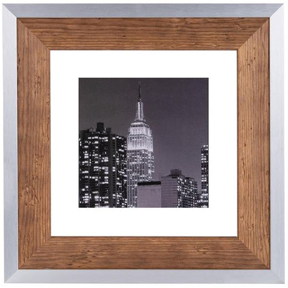 Dorr Wood Frame Prestige 50x50 brown/silver