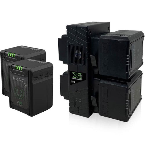 Core SWX Compact NANO V-Mount Battery Kit with charger (4x NANO-V150 and 1x GP-X4S)