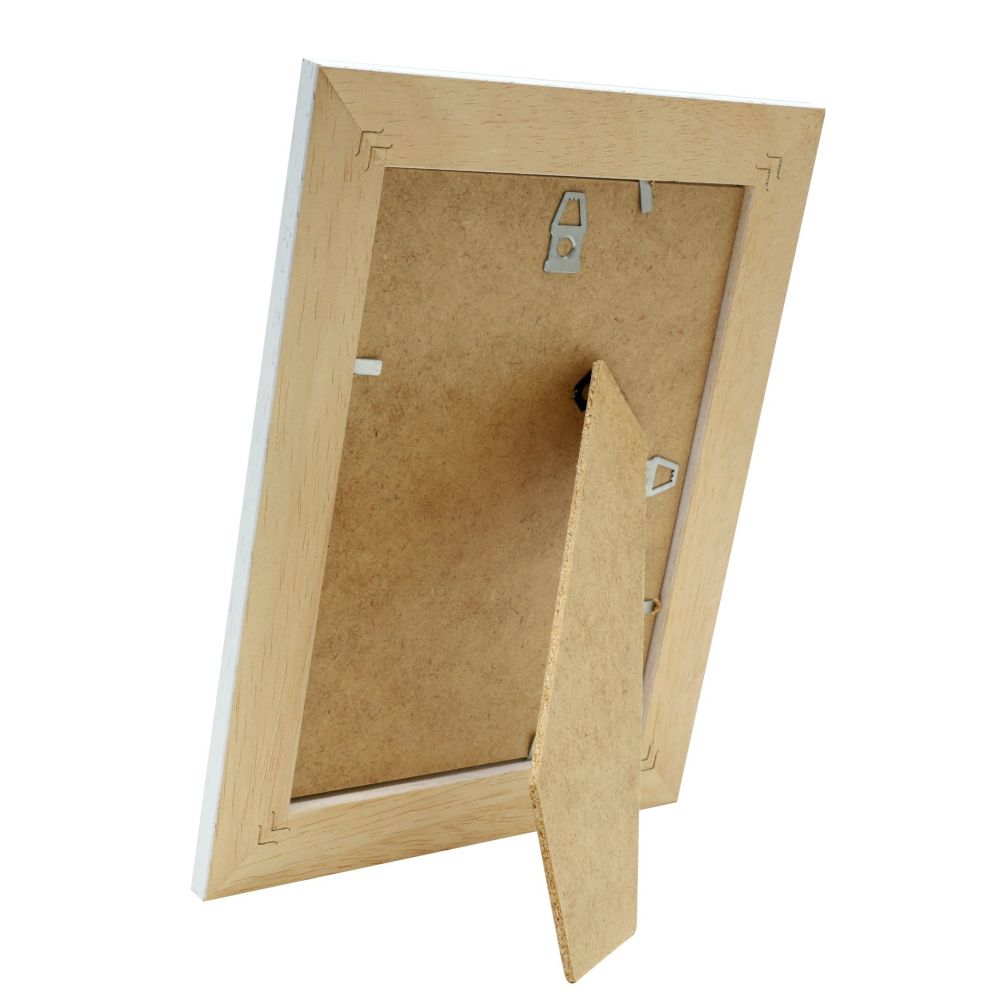 Deknudt Photo frame white with brown accent 18x24 S221H3