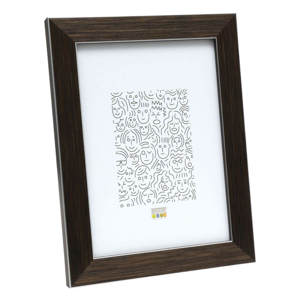 Deknudt Brown photo frame with edge in silver 20x30 S41VK3