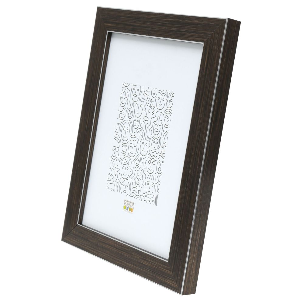 Deknudt Brown photo frame with edge in silver 20x30 S41VK3