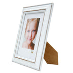 Deknudt Photo frame white with brown accent 13x18 S221H3