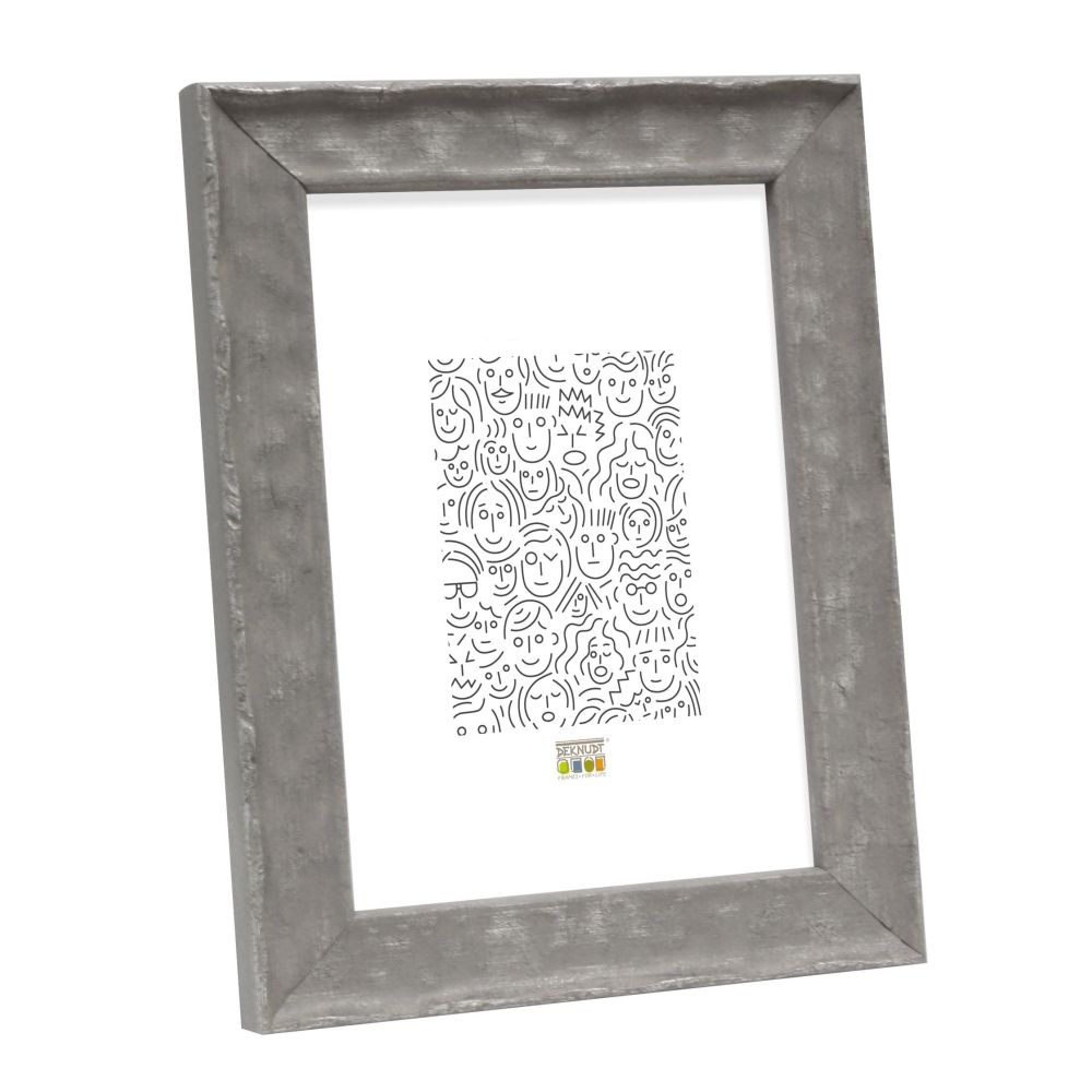 Deknudt Wood frame in grey with wavy texture 24x30 S46HF7