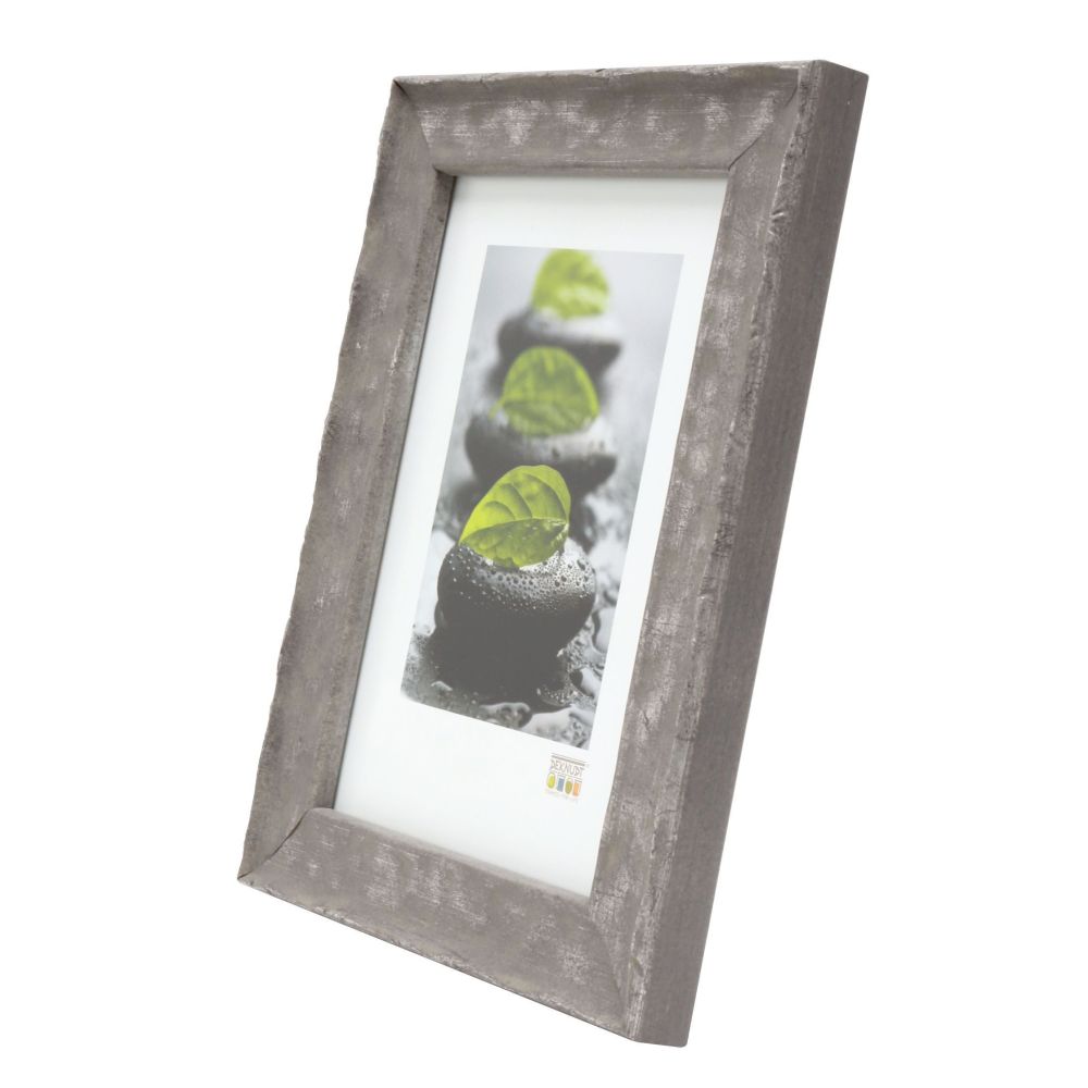 Deknudt Wood frame in grey with wavy texture 24x30 S46HF7