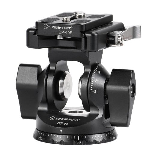 Sunwayfoto two-way head with clamp and QR plate DT-03
