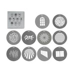 Nanlite FM mount Projection Attachment GOBO Set 1 (10pcs) (AS-GB-FMM-SET1)