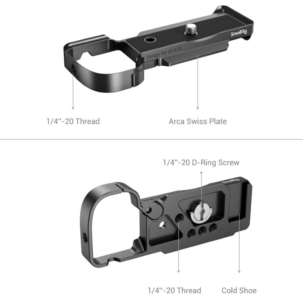SmallRig Extension Grip for Sony ZV-E10 (Black) 3523