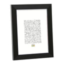 Deknudt Black photo frame with border in silver 20x20 S41VK2