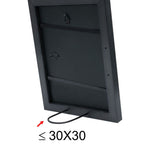 Deknudt Black photo frame with border in silver 20x20 S41VK2