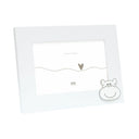 Deknudt Baby frame in white with hippo motif 13x18 S66RK1