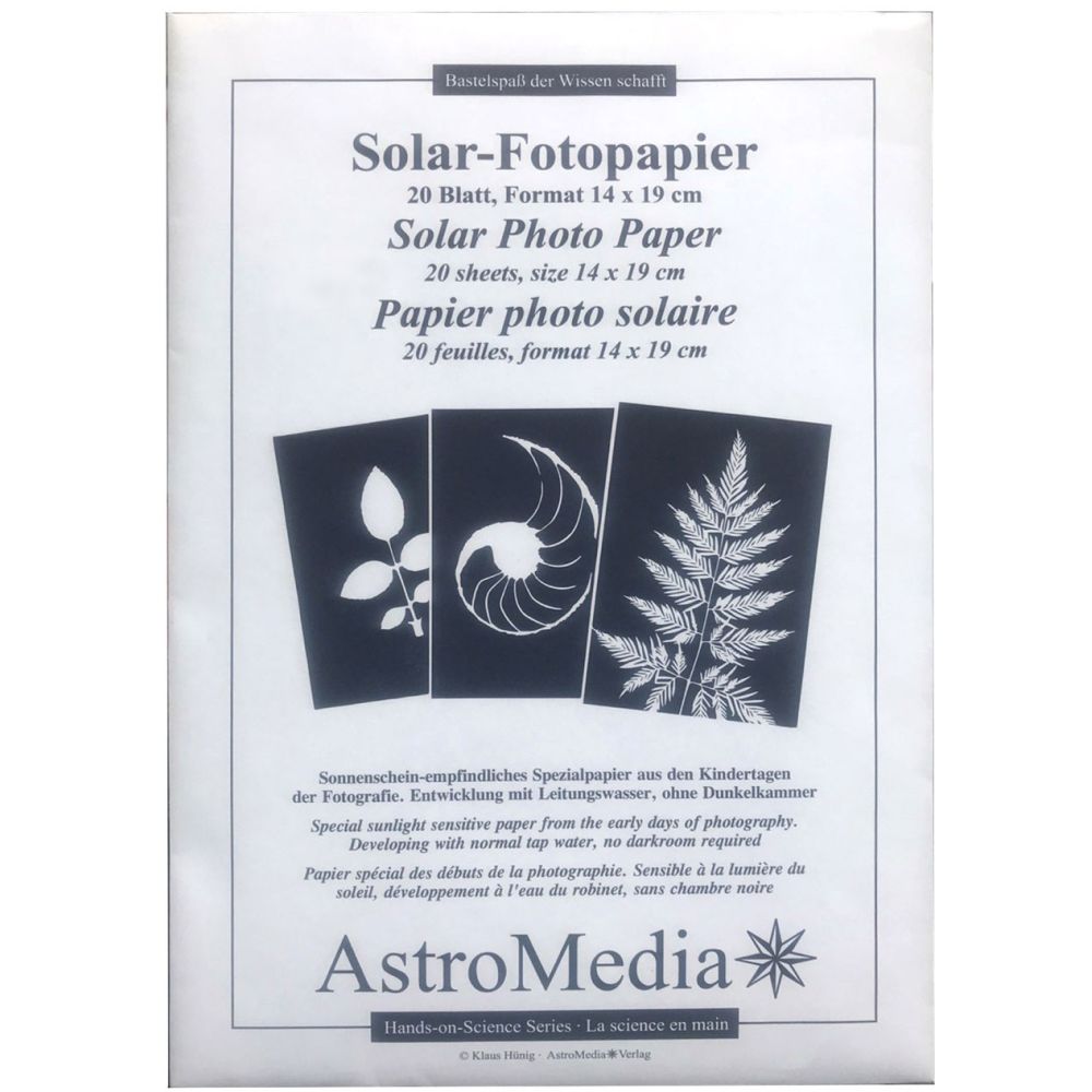 B.I.G. Astromedia Solar Photo Paper, 14x19cm, 20 Sheets