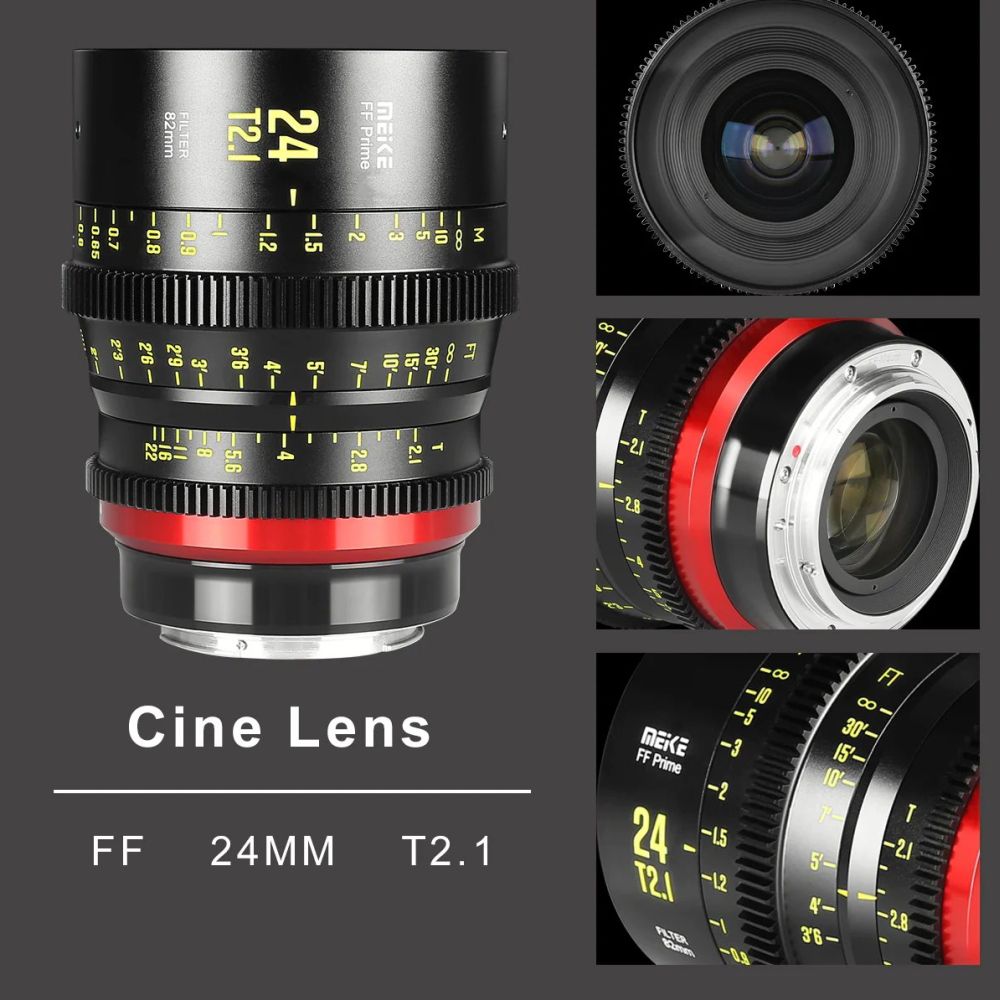 Meike Prime 24mm T2.1 Cine lens full-frame PL-mount