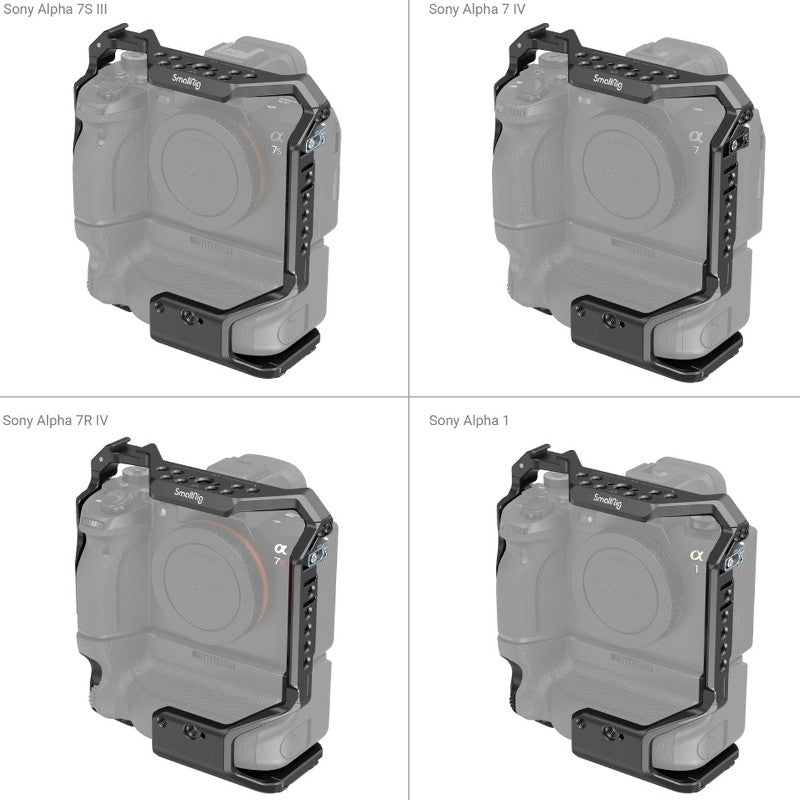 SmallRig 3594 Cage for Sony Alpha 7S III/Alpha 7 IV/Alpha 7R IV/Alpha 1 with VG-C4EM Battery grip
