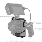 SmallRig 3594 Cage for Sony Alpha 7S III/Alpha 7 IV/Alpha 7R IV/Alpha 1 with VG-C4EM Battery grip