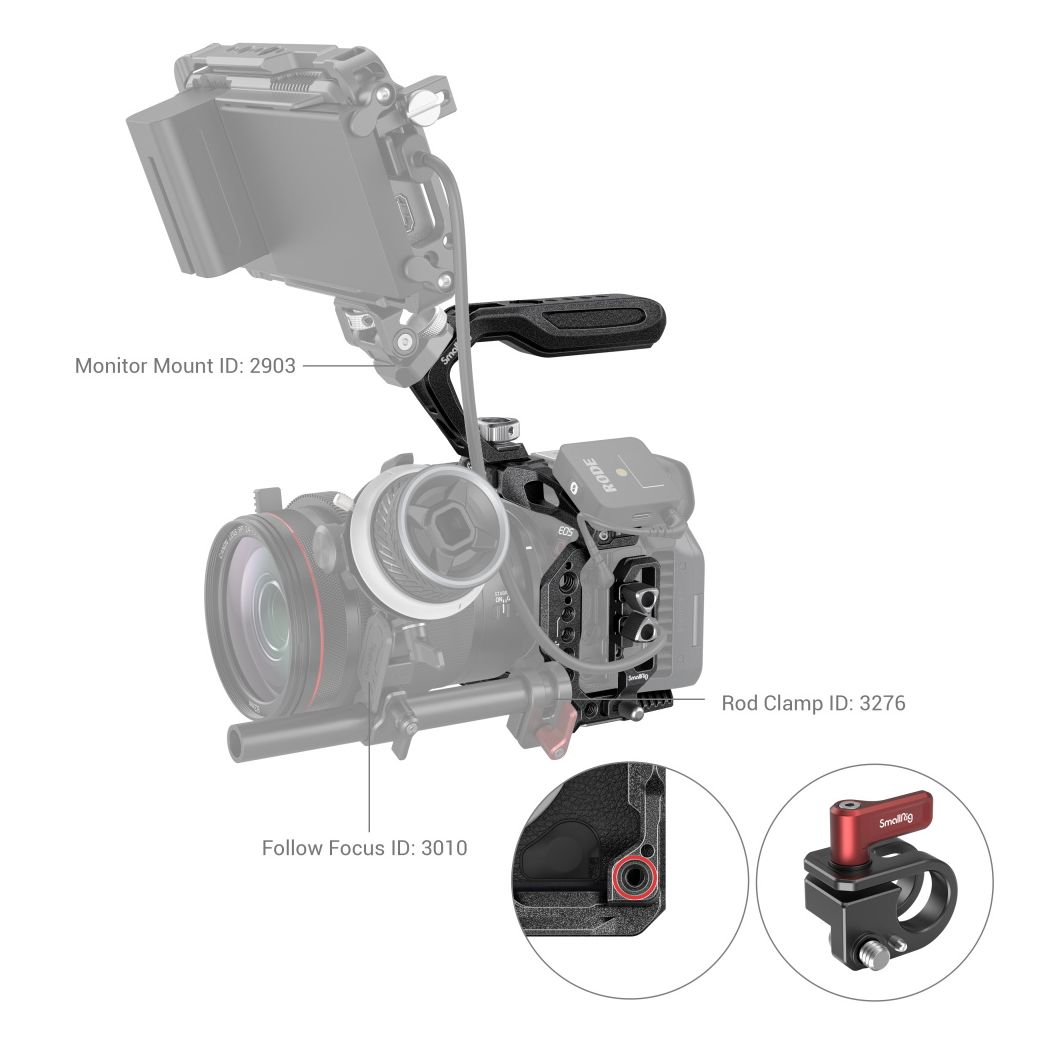 SmallRig 3891 “Black Mamba” Handheld Kit for Canon EOS R5 C