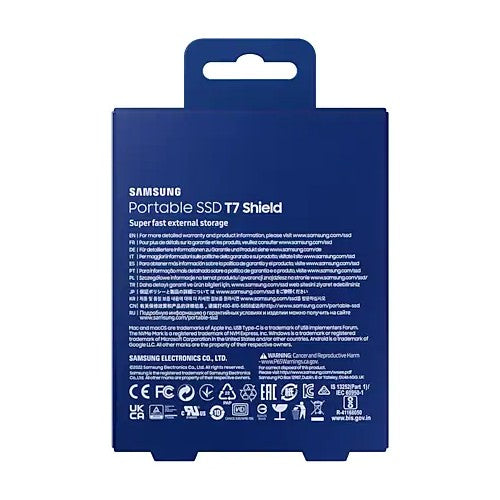 Samsung Portable SSD T7 Shield 2TB Blue