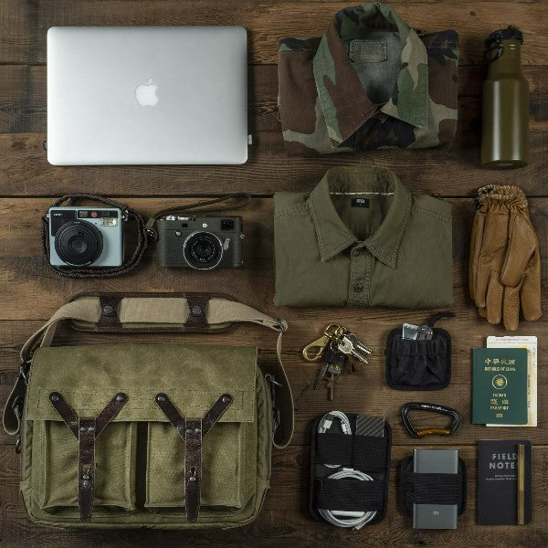Wotancraft Scout Camera Bag - Olive green