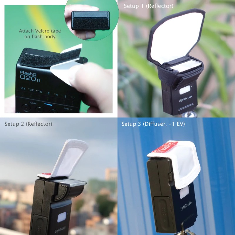 LightPix Labs Flash Diffuser Kit for FlashQ Q20 / Q20II / X20