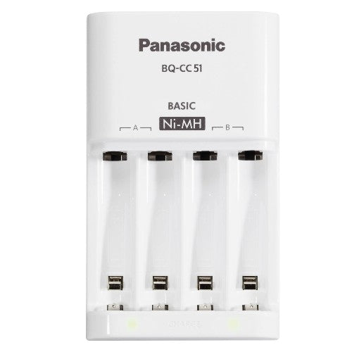 Panasonic battery charger BQCC51 K-Kj51MGD42E with 4x AA and 6x AAA
