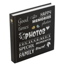 Henzo photo album 100 pages Wording 30x30 black