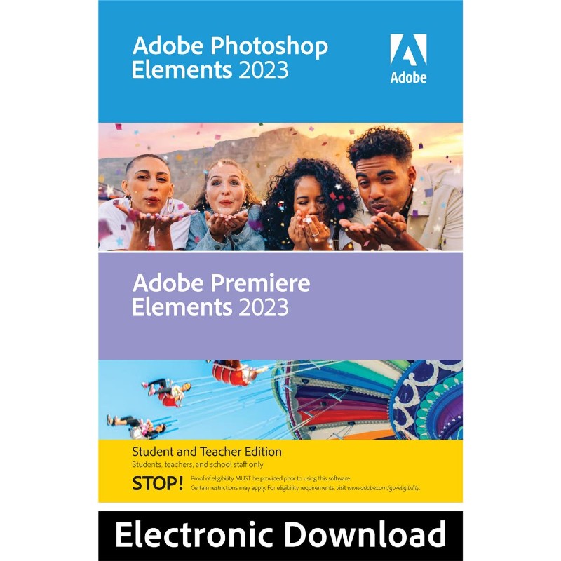 Adobe Photoshop & Premiere Elements 2023 - Student/Teacher- Mac - Digitale Licentie