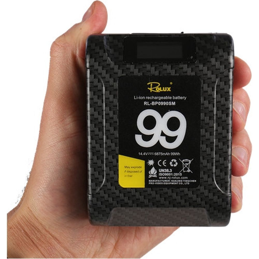 Rolux Smart V-Mount Battery RL-BP0990SM 99Wh 14.4V 6875mAh
