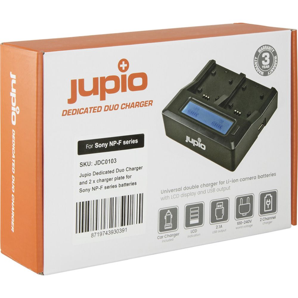 Jupio Dedicated Duo charger for Sony NP-F series