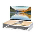 j5create Wood Monitor Stand with Docking Station