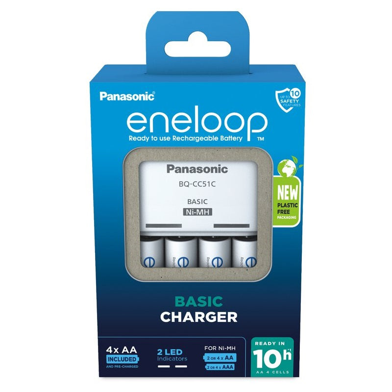 Panasonic Eneloop Charger CC51 + 4x AA 2000mAh