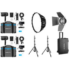 Nanlite Forza 60 II LED dual kit (w/ case, light stand, fresnel and softbox)