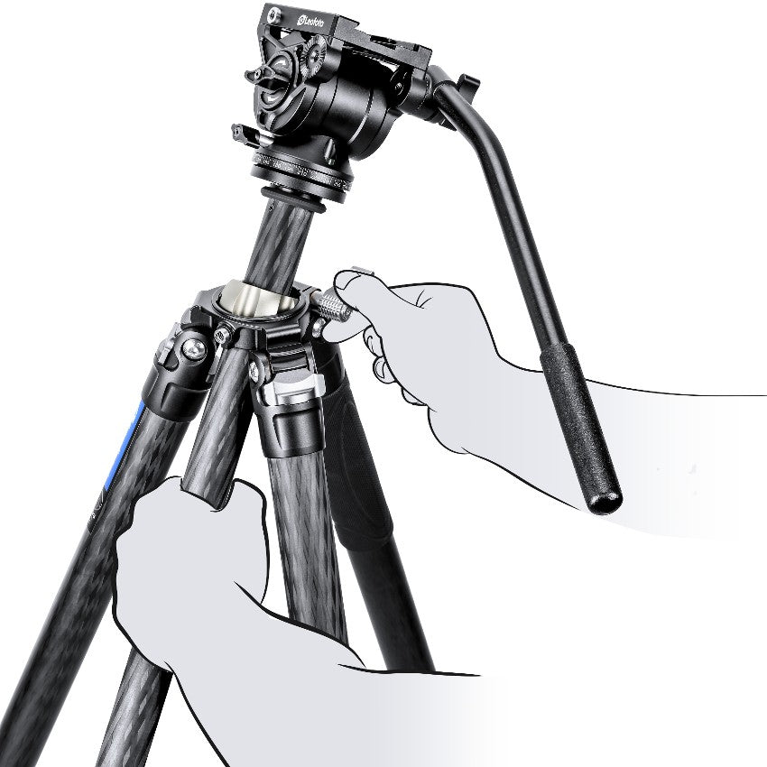 Leofoto Manba LV-284C tripod + BV-5 videohead