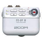 Zoom F2-BT Field Recorder with Bluetooth and Lavalier Mic white