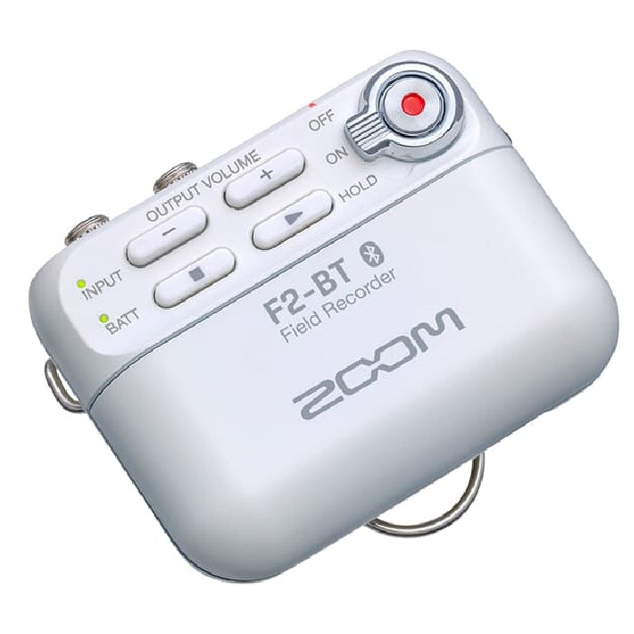 Zoom F2-BT Field Recorder with Bluetooth and Lavalier Mic white