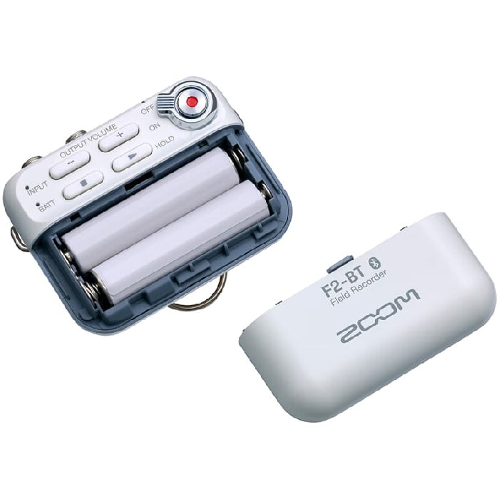 Zoom F2-BT Field Recorder with Bluetooth and Lavalier Mic white