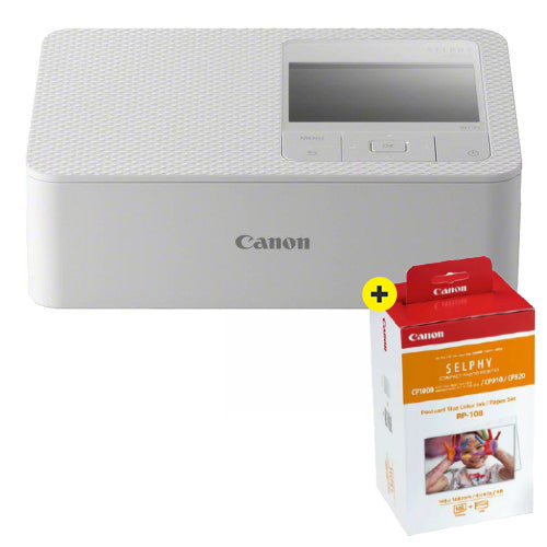 Canon SELPHY CP1500 White + RP-108 Paper 10X15, 108 prints