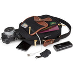 Billingham Stowaway Compact Black Canvas / Tan Leather