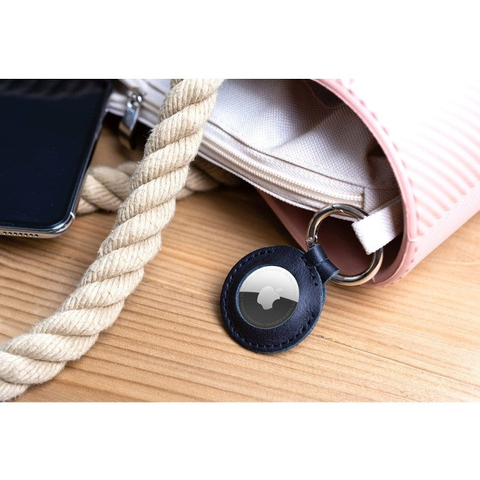 FIXED Leather Case for AirTag blue