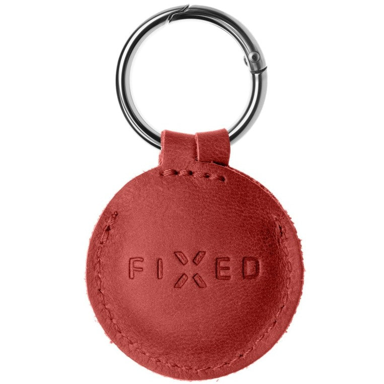 FIXED Leather Case for AirTag red