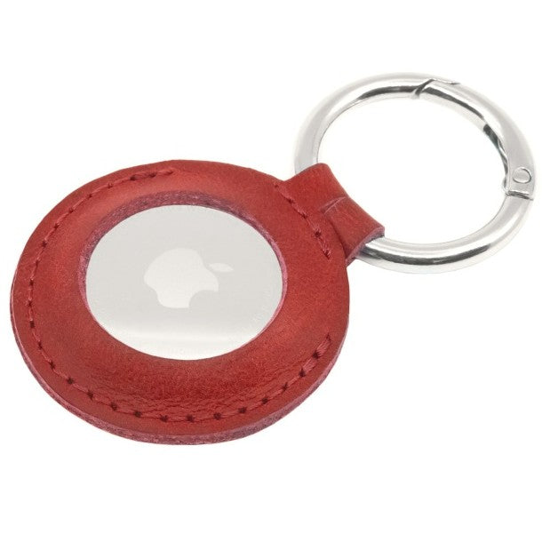 FIXED Leather Case for AirTag red